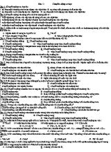 Đề cương ôn thi cuối kỳ môn Vật lý Lớp 8